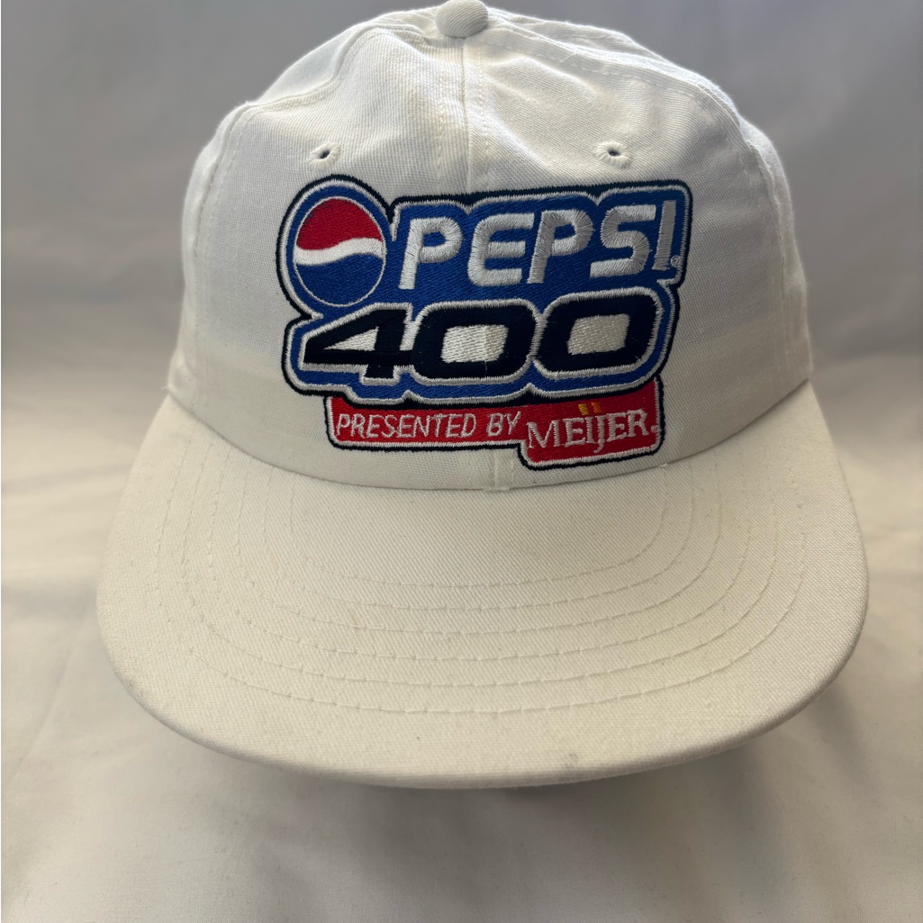 Vintage Nascar 2000 Pepsi 400 Trucker Hat Michigan Speedway Meijer Made In Usa